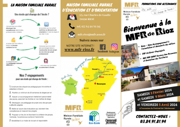 Plaquette MFR de RIOZ à imprimer