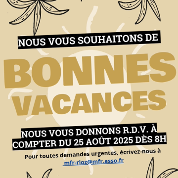 Congés d'été